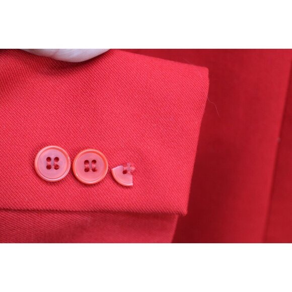 Pendleton 100%Virgin Wool Women's Vintage Red Blazer-Large-Retro Classic-Career - Picture 6 of 9